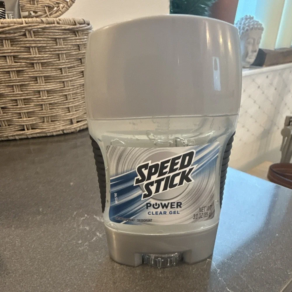 Speed Stick Power Clear Gel Antiperspirant 24 HR Protection,Men 3.0 oz pack of 3